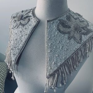 Vintage Beaded collar set, 80’s